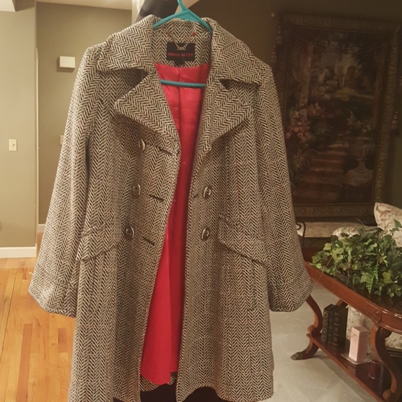 Miss Sixty Jackets & Blazers - Plaid swing bell sleeve peacoat